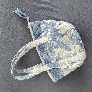 Rare Vera Bradley Teeny Paddy in Blue Toile  